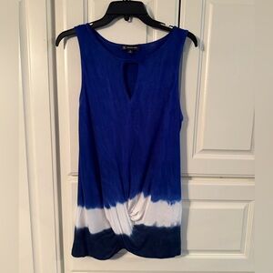 INC International Concepts Blue, Purple and White  size M Top